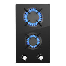30cm Gas Hob 2Burners Stainless Steel Kitchen Built in Gas Cooktop NG/LPG