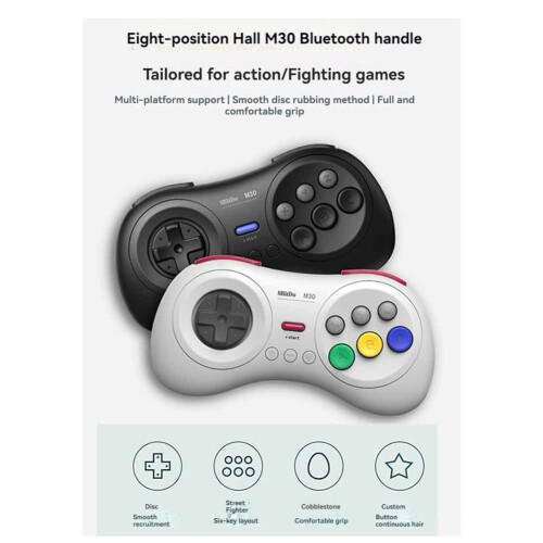 8Bitdo M30  Controller Gamepad for   PC  Steam Black