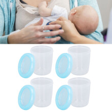 Muttermilchbecher 180 ml 4 Stück mit Deckel