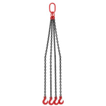 Cadena de elevación - HELLOSHOP26 - 5000 kg - 4 x 1,5 m - Acero negro - Seguridad reforzada