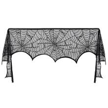 Rectangular Polyester Lace Spider Web Tablecloth