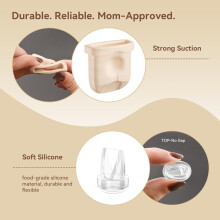 12PCS Duckbill Valves Silicone Diaphragms for E10/E20/S1/S1 Pro Replacement Parts, Wearable Breast Pump Accessories