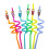 Cartoon Plastic Straws for Kids Party Use 1