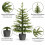 Green Pine Potted Christmas Tree with Stone Effect Base 2