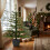 Green Pine Potted Christmas Tree with Stone Effect Base 6