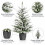 Snowy Pine Potted Christmas Tree with Stone Effect Base 2