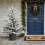 Snowy Pine Potted Christmas Tree with Stone Effect Base 1
