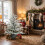 Snowy Pine Potted Christmas Tree with Stone Effect Base 3