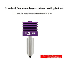 Integrated Coated Hotend 0.4mm Standard Flow Kit for P2S X2D 3D Printer Accessories