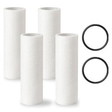 4 Filtros de Reposição Compatíveis com Gruneck Geno Fine Filter FS1, Conjunto de Refil para Filtro de Alta Pressão
