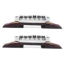 2pcs Archtop Guitar Bridge Rosewood 6 String Bridge Saddles for Archtop Jazz Guitar Instrument Accessories
