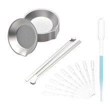 12pcs Paint Tray, 2pcs Paint Stirrer and 10pcs 3ml Pipette Eyedroppers Suit for Airbrush Painting,DIY Art  Painting