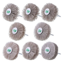 8 Pack Nylon Wheel Brush Abrasive Grinding with 1/4 in Shank 80 - 1000Grit, for Removing of Rust Corrosions Paint