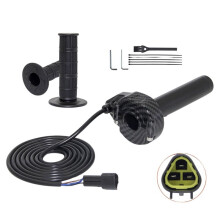 Carbon Fiber Texture Twist Throttle Accelerator for Yozma IN10 Full Twist Throttle Handle Grips Waterproof Plug