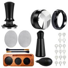 26 PCS Espresso Accessories Kit, 53mm Espresso Tools Kit with Espresso Tamping Station,Distributor,Tamper,WDT Tool