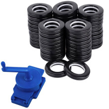 1 Pack Rotary Curtain Puncher and 50 Grommets for Easy Curtain Installation and Adjustment
