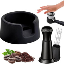 Portafilter Holder and Espresso Stirrer for Luxe Cafe ES601 Machine Stable Anti-Slip Handheld Tamping Base