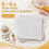 Cut Away Embroidery Stabilizer 6"X6" 100 Sheets, Medium Weight Backing for Machine & Hand Sewing 3