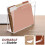 Acrylic File Organizer Box Letter Size Hanging File Organizer, Clear Portable File Folder Box with Handle 2