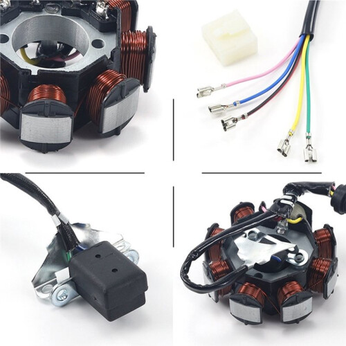 Statore Alternatore A Magnete A 8 Bobine e 5 Fili per ATV e Moto da  da 125cc, 150cc, 200cc e 250cc 2