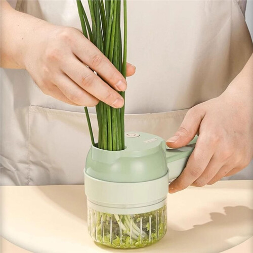 5-in-1 Wireless Electric Vegetable Cutter, Multi-Function Food Processor with Type-C Rechargeable Design 2