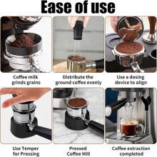 Portafilter Holder and Espresso Stirrer for Luxe Cafe ES601 Machine Stable Anti-Slip Handheld Tamping Base