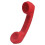 -Compatible Retro Phone Handset Wireless Telephone Receiver with Comfortable Call for Various Mobile Phone Red 1