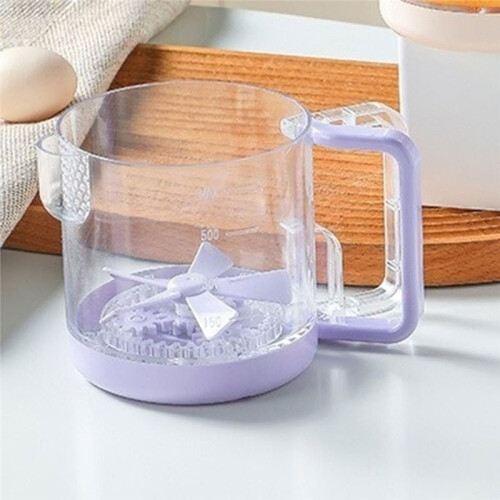 Multifunctional Whisk & Mixer: Semi-Automatic Mixing Cup with Large-Capacity Strainer,Mixing Cup A 2