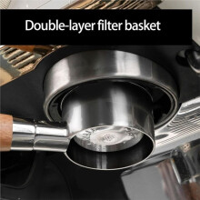 Panier de Rechange en Acier Inoxydable de 54 mm pour Machines à Café Baristas Express, Double Tasse