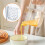 Multifunctional Whisk & Mixer: Semi-Automatic Mixing Cup with Large-Capacity Strainer,Mixing Cup B 5
