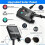 Solar Panel for Outdoor Lights 24V Solar Outlet with Remote Control 8 Modes Panel Adapter with 1200mAh Lithium 9