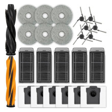 25 Stuks Vervangende Accessoires voor de voor L40s Ultra / L40s Pro Ultra Stofzuiger: Borstel, Filter, Dweildoek en Stofzak