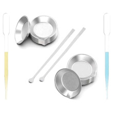 Stainless Steel Paint Tray Palette and Eyedroppers Suit for DIY Art , Airbrush Model Paints