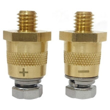 Battery Pole Adapter Male Thread(Imperial 3/8") to Female 8mm Post Connector Battery Connection Terminals Car Accessorie