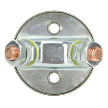2 Way M10 Battery Disconnect with Safety Chain, 24V 75A Anti-Leakage Power Cut Off Isolator for Truck RV Boat