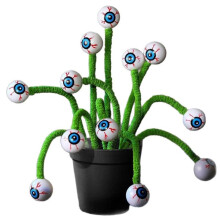 10Pack Halloween Eyeball Ornaments - Festive Hanging Decorations for Haunted Houses & Parties Green