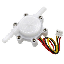 Hall Flow-Meter Sensor 2103 for Coffee Makers, Water Dispensers, Purifiers - 7mm Water Meter 1.2mm180Installation Angle