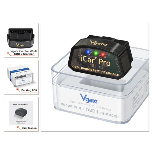 Vgate ICar Pro OBD2 Scanner WiFi OBDII Code Reader Diagnosegerät für Android und IOS Automotorprüfung WLAN 2