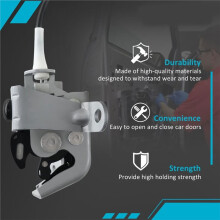 Gruppo di Chiusura Superiore Della Portiera Posteriore Destra con Cavo per F-Series F250 Super Duty 2017-2022, HC3Z-28264A00-B HC3Z28264A00B