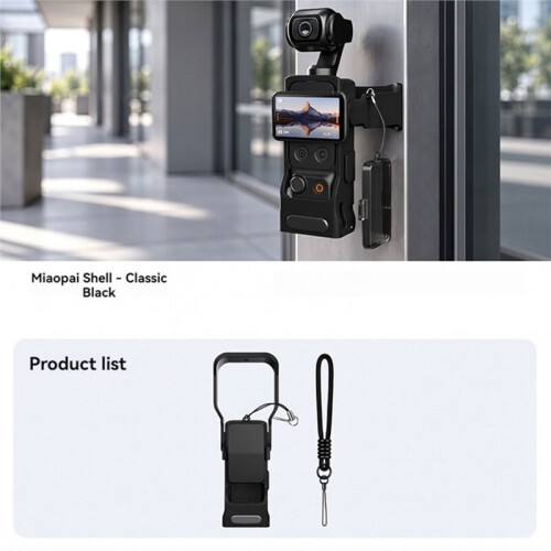 For  OSMO Pocket 3 4 Frame Protective Cover Anti-Scratch Lens Cap Protector Camera Shell Accessories Black 2