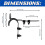 Mailbox  and Handle Kit,Thickened Mailbox  Replacement Set Easy Installation for Repairing Mailbox Door 6