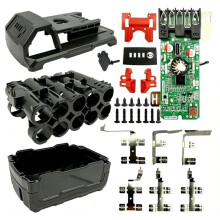 Lithium Battery Plastic Case Box PCB Charging Protection Circuit Board for for M18 18V 10x18650 Li-Ion Battery