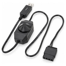 USB 5V to 12V Boost USB to IDE 4Pin Fan Speed Control Cable Stepless Speed Control with /OFF