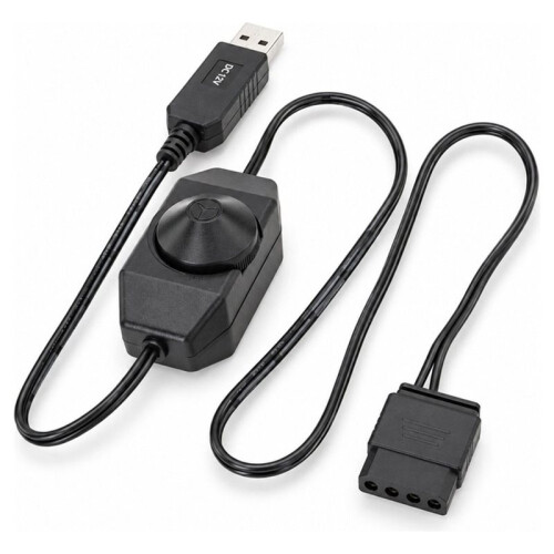 USB 5V to 12V Boost  USB to IDE 4Pin Fan Speed Control Cable Stepless Speed Control with /OFF