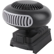 Aquecedor Sem Fio Compacto, com Rotação de 360 Graus e Duas Portas USB, Ideal para Oficinas e Plantas, Compatível com Baterias para de 21V.