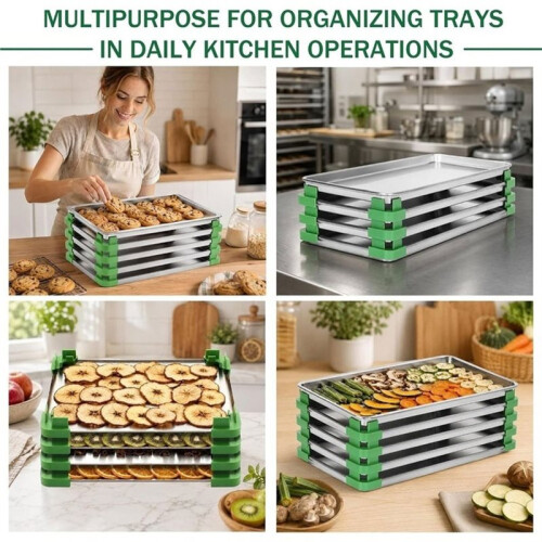 24Pc Tray Stackers for Harvest Right Freeze Dryer Trays,Stackable Trays,Stacks Tray Stacker for Freeze Dryer Accessories 2