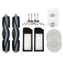 For Bork V830 Robot Vacuum Accessories Dust Bag Main Side Brush Hepa Filter Mop Rag Replacement Parts 16pcs