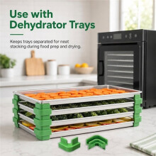 24Pc Tray Stackers for Harvest Right Freeze Dryer Trays,Stackable Trays,Stacks Tray Stacker for Freeze Dryer Accessories