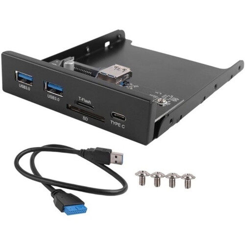 USB 3.0 for Micro-, TF Flash 3.5 Internal Card Reader USB-C Type-C Front Panel Dual USB 3.0 Port Floppy Hub. 2