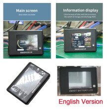 For JBD BMS LCD UART/RS485 Displayer SOC Display Screen Lithium Battery Li-Ion Lifepo4 Communication Tool RS485